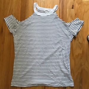 Garage off shoulder T-shirt